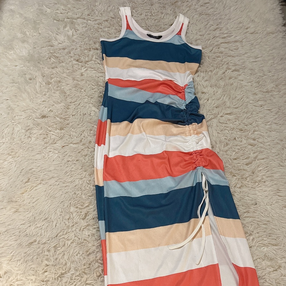 Chic-Me Side Slit Sun Dress